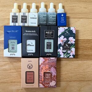 Fragrance Oil and Candle Set with Nest and Homesick